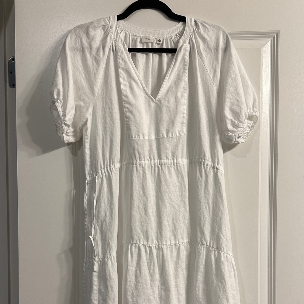 Aritzia Wilfred Decadence Linen Dress